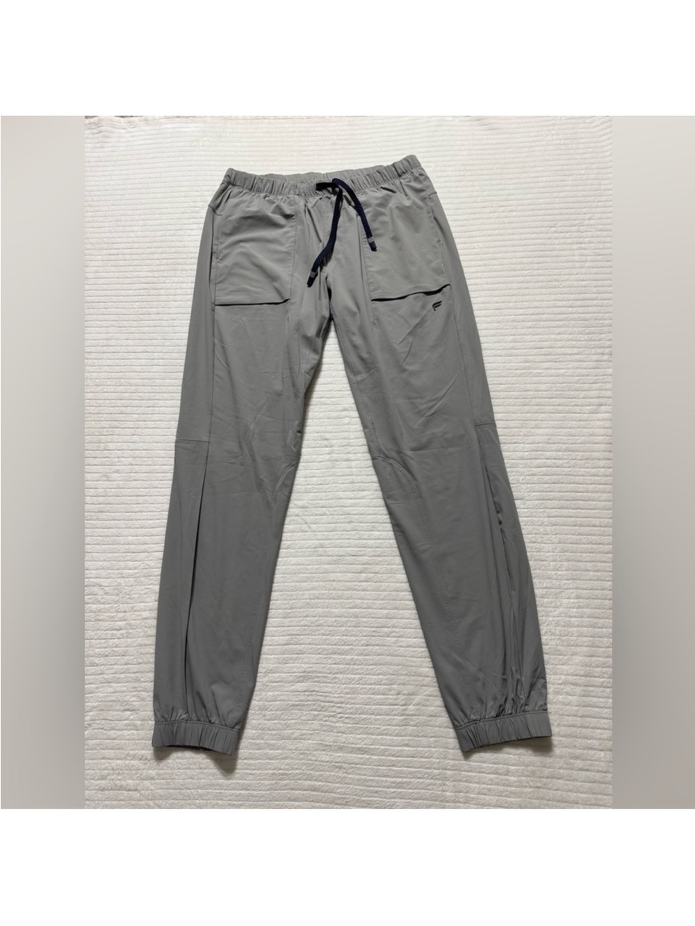 Fabletics Men's Gray Performance Joggers with Drawstring